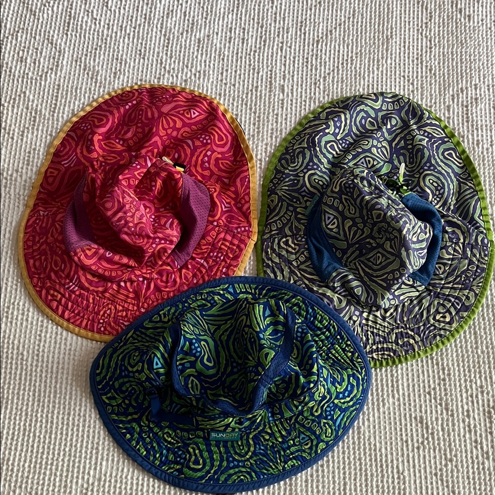 Authentic Bundle of 3 Sunday Afternoons Kids Sun Hats